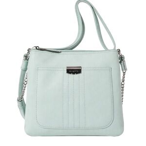 NWT Rosetti Midge Mint Green Crossbody Bag Silver Hardware Adjustable Strap
